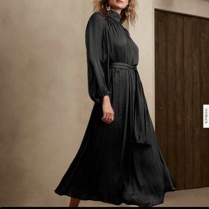 SLIT-BACK MAXI DRESS - Banana Republic Dress